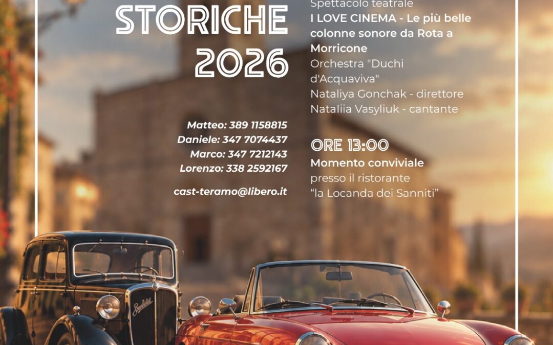 Gran Galà delle Auto Storiche 2026 – 8 novembre 2026